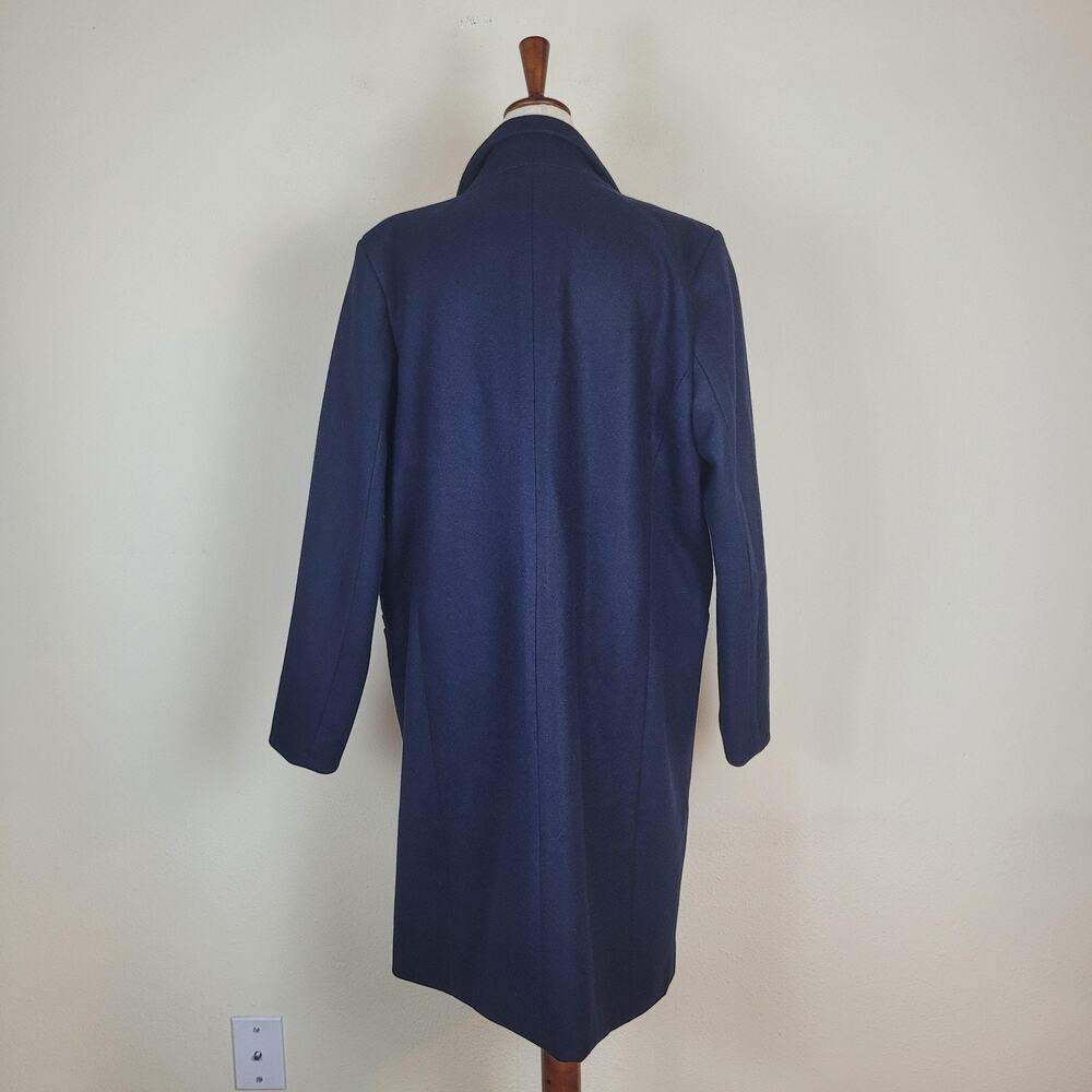 Amazon Essentials Coat Medium Navy Wool Blend Lon… - image 3